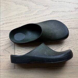Birkenstock Dark Green Slip-On Clogs 9.5